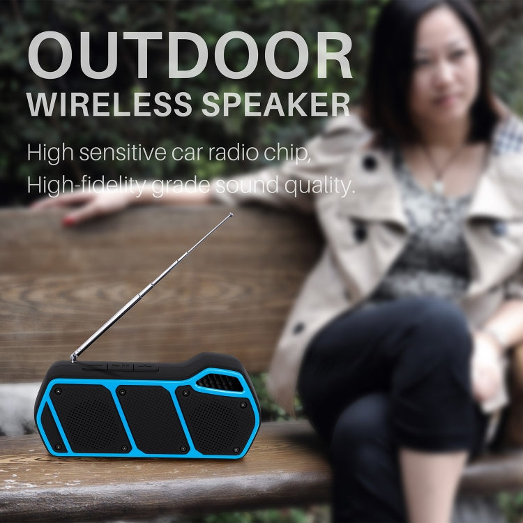 NewRixing NR-5011fm Outdoor Portable Bluetooth Speakerr, Support Hands-free Call / TF Card / FM / U Disk(Green) - Desktop Speaker by NewRixing | Online Shopping South Africa | PMC Jewellery | Buy Now Pay Later Mobicred