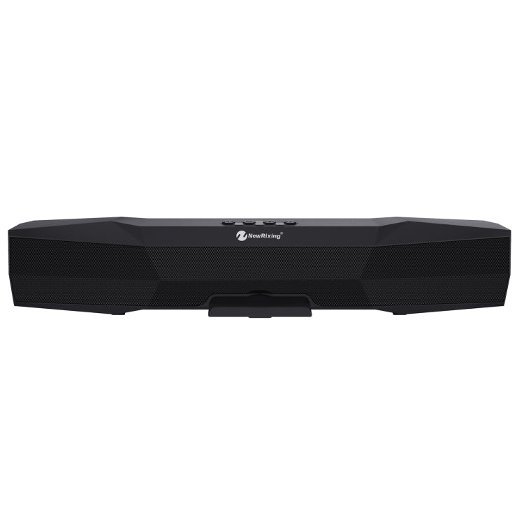 NewRixing NR-7011 Outdoor Portable Bluetooth Speaker with Phone Holder, Support Hands-free Call / TF Card / FM / U Disk(Black) - Desktop Speaker by NewRixing | Online Shopping South Africa | PMC Jewellery | Buy Now Pay Later Mobicred