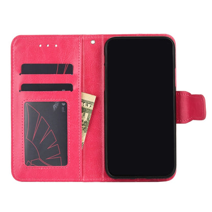 For Doogee X96 Pro Crystal Texture Horizontal Flip Leather Case with Holder & Card Slots & Wallet(Rose Red) - More Brand by PMC Jewellery | Online Shopping South Africa | PMC Jewellery | Buy Now Pay Later Mobicred