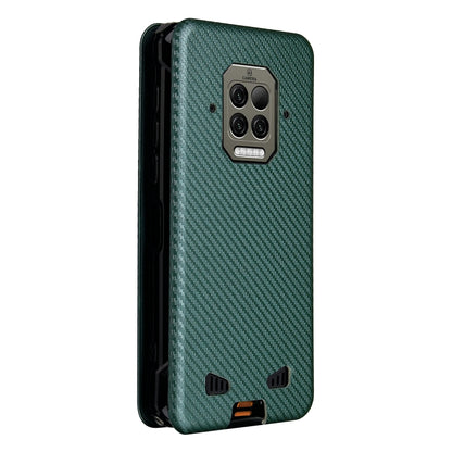 For Doogee S86 / S86 Pro Carbon Fiber Texture Horizontal Flip TPU + PC + PU Leather Case with Card Slot(Green) - More Brand by PMC Jewellery | Online Shopping South Africa | PMC Jewellery | Buy Now Pay Later Mobicred