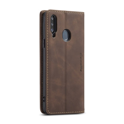 For Galaxy A20s CaseMe-013 Multifunctional Horizontal Flip Leather Case with Card Slot & Holder & Wallet(Coffee) - Galaxy Phone Cases by CaseMe | Online Shopping South Africa | PMC Jewellery | Buy Now Pay Later Mobicred