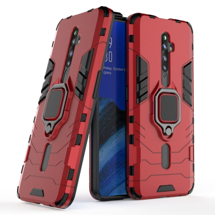 For OPPO Reno2 Z Shockproof PC + TPU Protective Case with Magnetic Ring Holder(Red) - OPPO Cases by PMC Jewellery | Online Shopping South Africa | PMC Jewellery | Buy Now Pay Later Mobicred