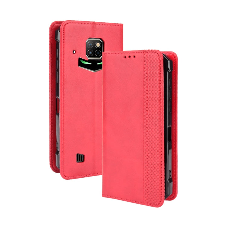 For Doogee S88 Plus / S88 Pro Magnetic Buckle Retro Crazy Horse Texture Horizontal Flip Leather Case with Holder & Card Slots & Photo Frame(Red) - More Brand by PMC Jewellery | Online Shopping South Africa | PMC Jewellery | Buy Now Pay Later Mobicred
