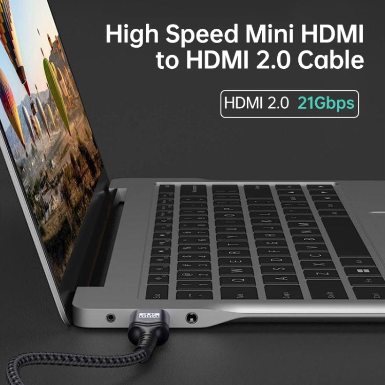 HDMI 2.0 Male to HDMI 2.0 Male 4K Ultra-HD Braided Adapter Cable, Cable Length:10m(Grey) - Cable by PMC Jewellery | Online Shopping South Africa | PMC Jewellery | Buy Now Pay Later Mobicred