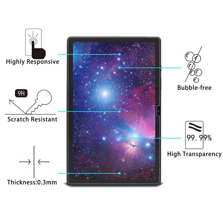 2pcs 9H 2.5D Explosion-proof Tempered Tablet Glass Film For Samsung Galaxy Tab A8 / X200 / X205 / Galaxy Tab A8 10.5 2021 / Chiwei HiPad X Pro 10.5 / Blackview Tab 15 / 15 Pro / HOTWAV Tab R5 / Tab R6 Pro - For Samsung Tab by PMC Jewellery | Online Shopping South Africa | PMC Jewellery