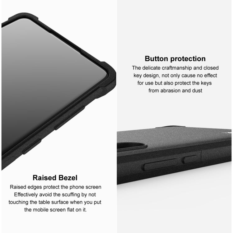 For Asus Zenfone 8 ZS590KS IMAK All-inclusive Shockproof Airbag TPU Case with Screen Protector(Matte Black) - ASUS Cases by imak | Online Shopping South Africa | PMC Jewellery | Buy Now Pay Later Mobicred