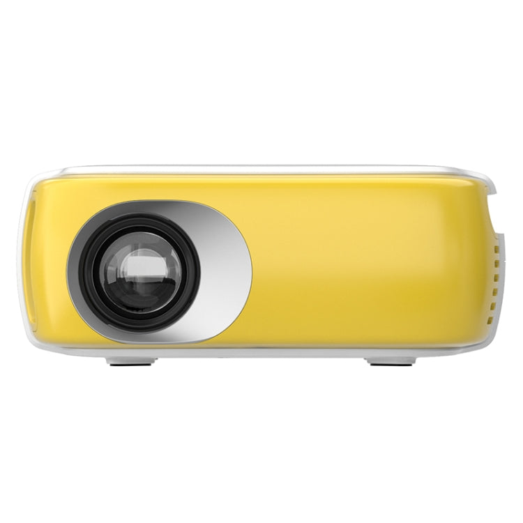 DR-860 1920x1080 1000 Lumens Portable Home Theater LED Projector, Plug Type:UK Plug(Yellow  White) - LED Projector by PMC Jewellery | Online Shopping South Africa | PMC Jewellery | Buy Now Pay Later Mobicred