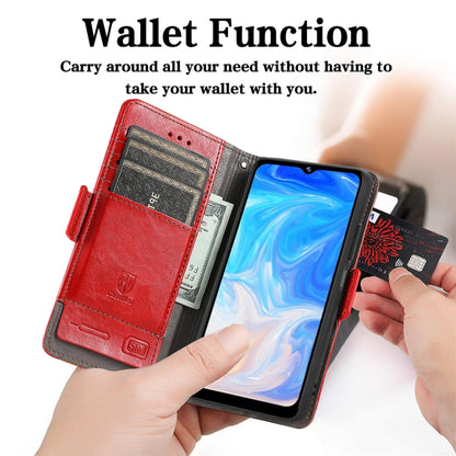 For Doogee N40 Pro CaseNeo Splicing Dual Magnetic Buckle Leather Case with Holder & Card Slots & Wallet(Red) - More Brand by PMC Jewellery | Online Shopping South Africa | PMC Jewellery | Buy Now Pay Later Mobicred