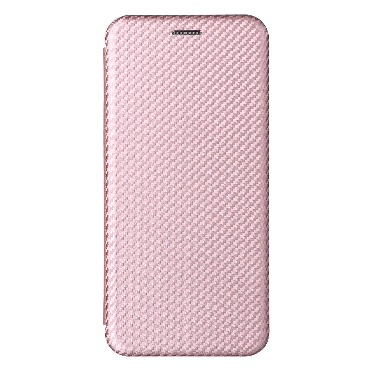 For Blackview Oscal C20 Carbon Fiber Texture Horizontal Flip Leather Phone Case with Card Slot(Pink) - More Brand by PMC Jewellery | Online Shopping South Africa | PMC Jewellery | Buy Now Pay Later Mobicred