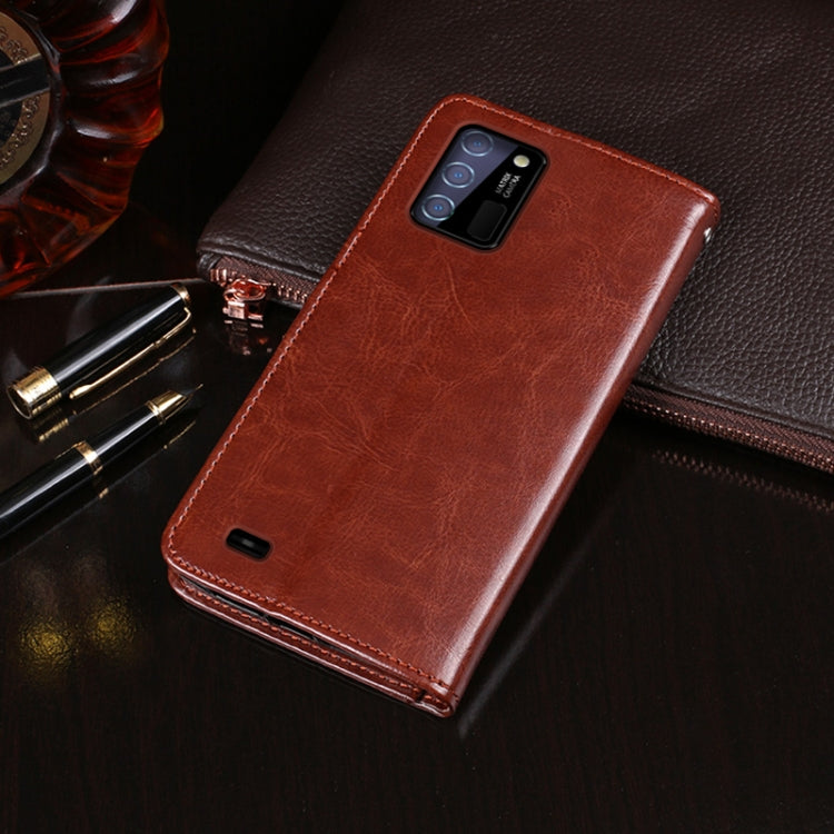 For Oukitel C25 idewei Crazy Horse Texture Leather Phone Case with Holder & Card Slots & Wallet(Rose Red) - More Brand by idewei | Online Shopping South Africa | PMC Jewellery | Buy Now Pay Later Mobicred