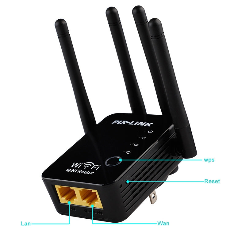 Wireless Smart WiFi Router Repeater with 4 WiFi Antennas, Plug Specification:EU Plug(White) - Wireless Routers by PMC Jewellery | Online Shopping South Africa | PMC Jewellery | Buy Now Pay Later Mobicred