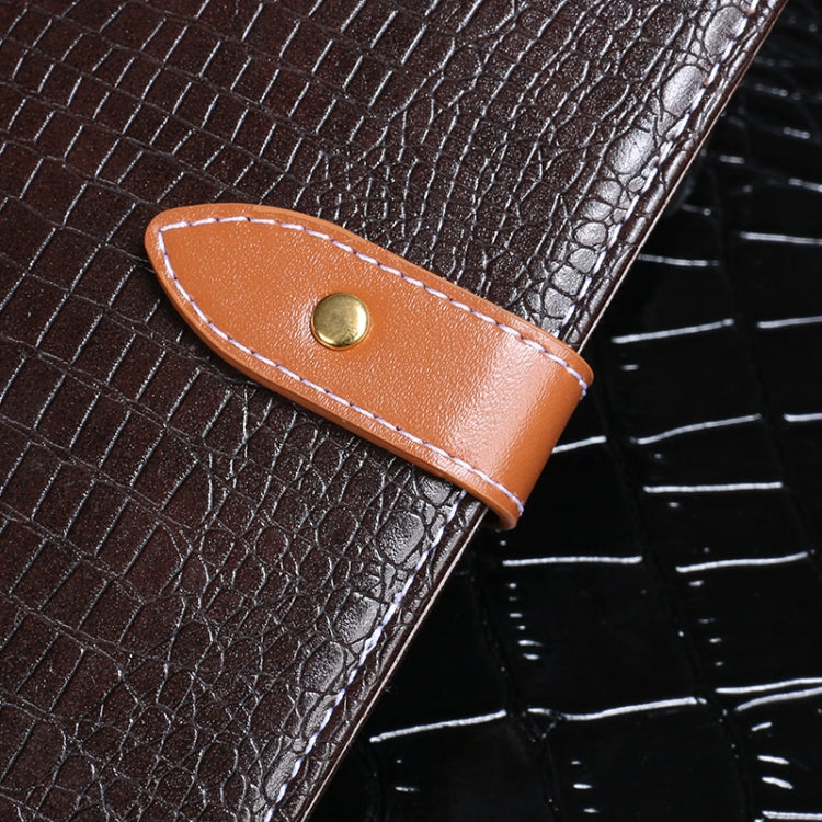 For Oukitel C25 idewei Crocodile Texture Horizontal Flip Leather Phone Case(Black) - free shipping - PMC Jewellery - Order now!