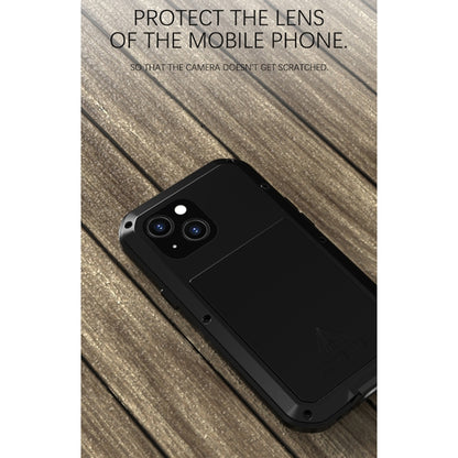 For iPhone 13 mini LOVE MEI Metal Shockproof Life Waterproof Dustproof Protective Phone Case (Army Green) - iPhone 13 mini Cases by LOVE MEI | Online Shopping South Africa | PMC Jewellery | Buy Now Pay Later Mobicred