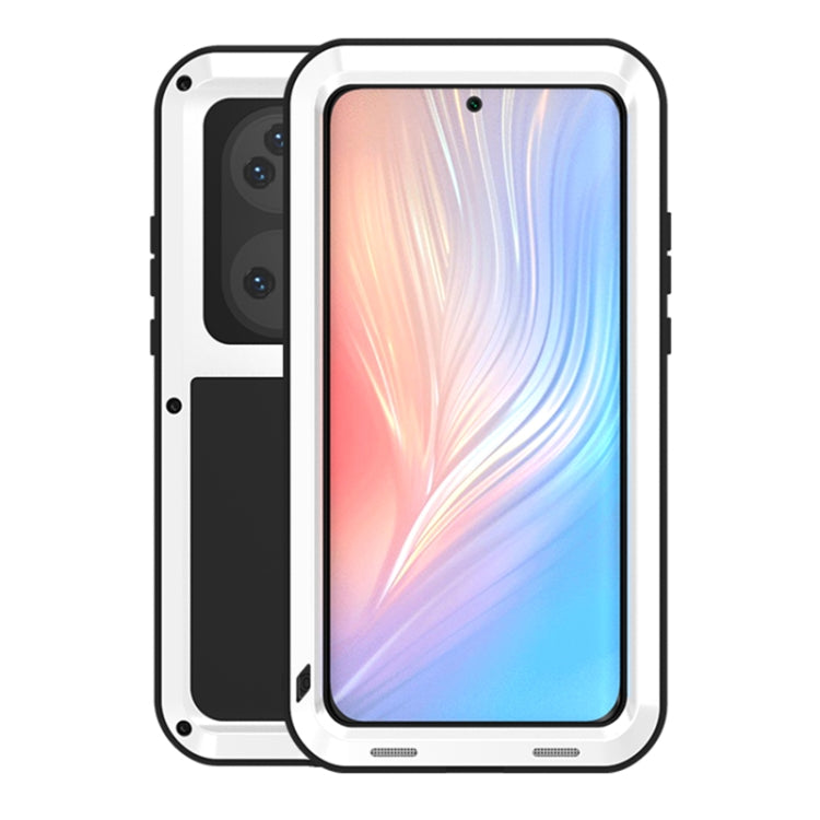 For Huawei P50 Pro LOVE MEI Metal Shockproof Waterproof Dustproof Protective Phone Case without Glass(White) - Huawei Cases by LOVE MEI | Online Shopping South Africa | PMC Jewellery