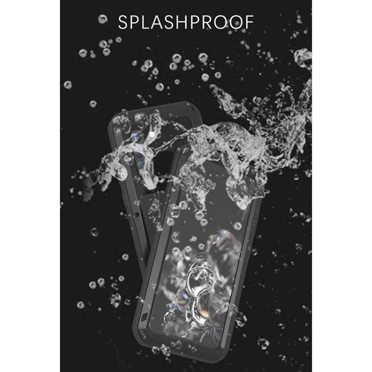 For Samsung Galaxy S21 FE LOVE MEI Metal Shockproof Waterproof Dustproof Protective Phone Case with Glass(White) - Galaxy Phone Cases by LOVE MEI | Online Shopping South Africa | PMC Jewellery