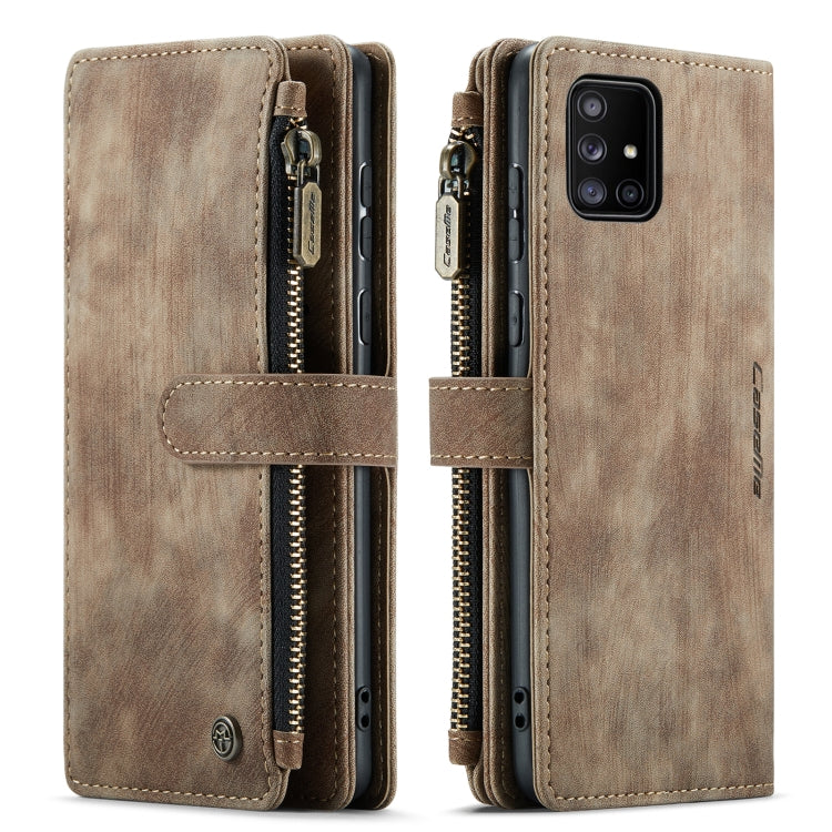 For Samsung Galaxy A71 4G CaseMe-C30 Multifunctional Horizontal Flip PU + TPU Phone Case(Brown) - Galaxy Phone Cases by CaseMe | Online Shopping South Africa | PMC Jewellery | Buy Now Pay Later Mobicred