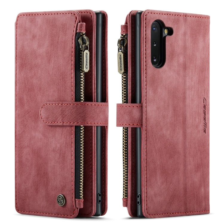 For Samsung Galaxy Note10 CaseMe-C30 Multifunctional Horizontal Flip PU + TPU Phone Case(Red) - Galaxy Phone Cases by CaseMe | Online Shopping South Africa | PMC Jewellery | Buy Now Pay Later Mobicred