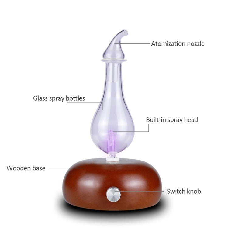 Wood Essential Oil Diffuser Aromatherapy Machine Automatic Alcohol Sprayer, Plug Specification:EU Plug(Dark Brown) - free shipping - PMC TechLife - Order now!