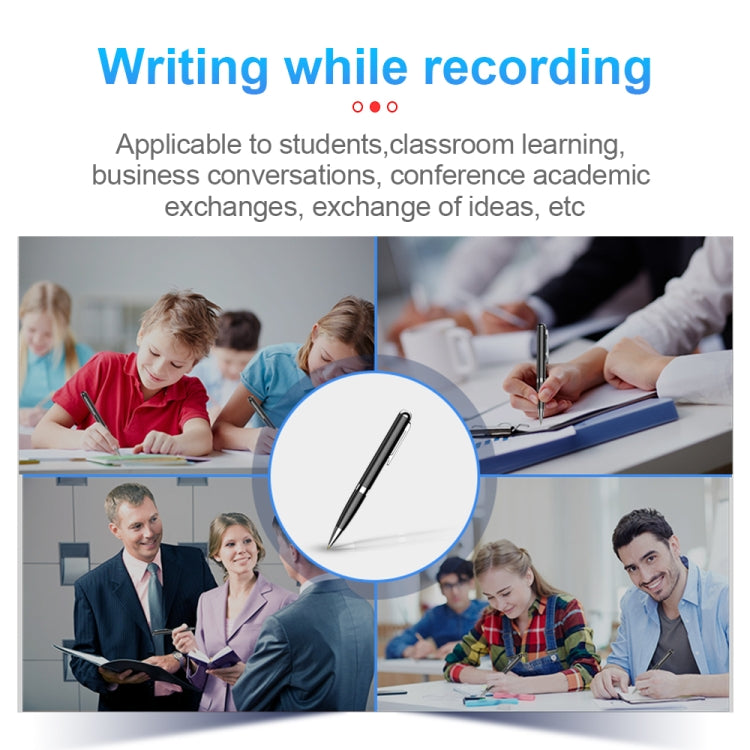 Q96 Intelligent HD Digital Noise Reduction Recording Pen, Capacity:4GB(Black) - Recording Pen by PMC TechLife | Online Shopping South Africa | PMC TechLife | Buy Now Pay Later Mobicred