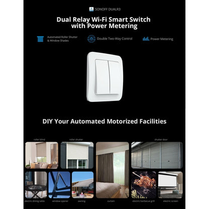 Sonoff DUALR3 Dual Ways Control WiFi Smart Switch Module - Smart Switch by Sonoff | Online Shopping South Africa | PMC Jewellery | Buy Now Pay Later Mobicred
