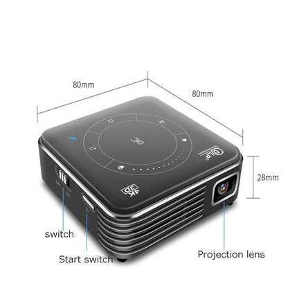 P11 854x480 DLP Smart Projector With Infrared Remote Control, Android 9.0, 4GB+32GB, UK Plug - LED Projector by PMC Jewellery | Online Shopping South Africa | PMC Jewellery | Buy Now Pay Later Mobicred