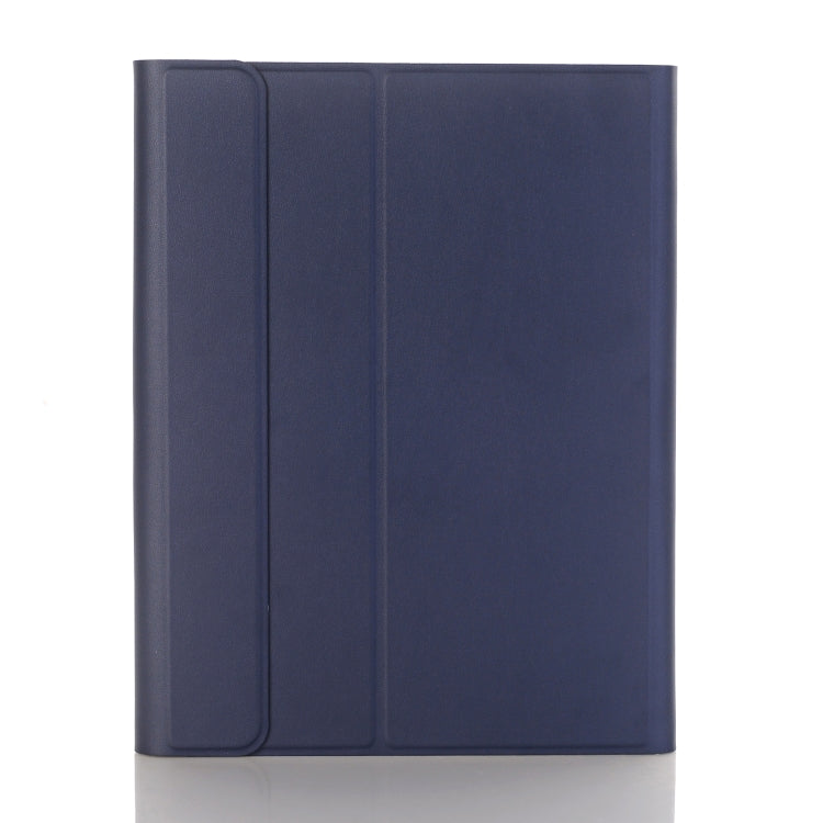 A07B-A Lambskin Texture Square Keycap Bluetooth Keyboard Leather Case with Touch Control For iPad 9.7 2018 & 2017 / Pro 9.7 inch / Air 2(Blue) - Universal by PMC TechLife | Online Shopping South Africa | PMC TechLife