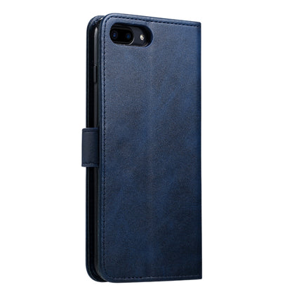 For iPhone 8 Plus / 7 Plus GUSSIM Magnetic Horizontal Flip Leather Case with Holder & Card Slots & & Wallet(Blue) - More iPhone Cases by GUSSIM | Online Shopping South Africa | PMC Jewellery