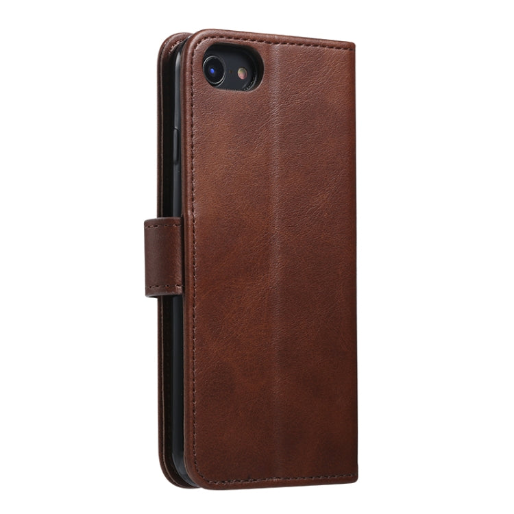 For iPhone 8  / 7 GUSSIM Magnetic Horizontal Flip Leather Case with Holder & Card Slots & & Wallet(Brown) - More iPhone Cases by GUSSIM | Online Shopping South Africa | PMC TechLife