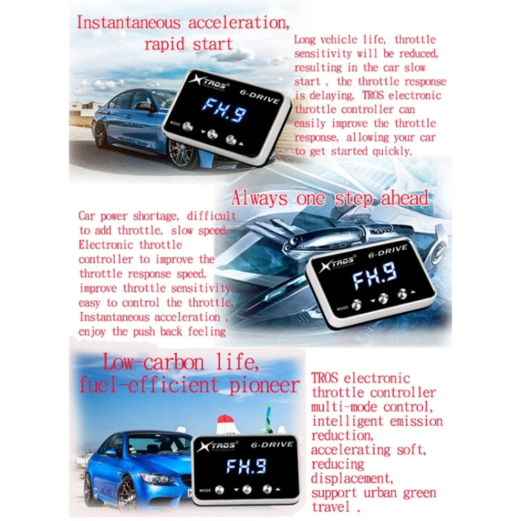 For Mitsubishi Strada 2015- TROS TS-6Drive Potent Booster Electronic Throttle Controller - Car Modification by TROS | Online Shopping South Africa | PMC TechLife | Buy Now Pay Later Mobicred