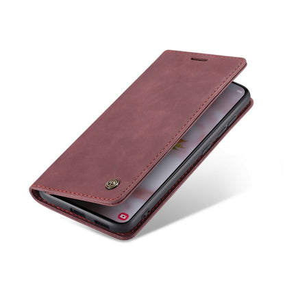 For Samsung Galaxy S22+ CaseMe 013 Multifunctional Horizontal Flip Leather Phone Case(Wine Red) - Galaxy S22+ 5G Cases by CaseMe | Online Shopping South Africa | PMC Jewellery | Buy Now Pay Later Mobicred