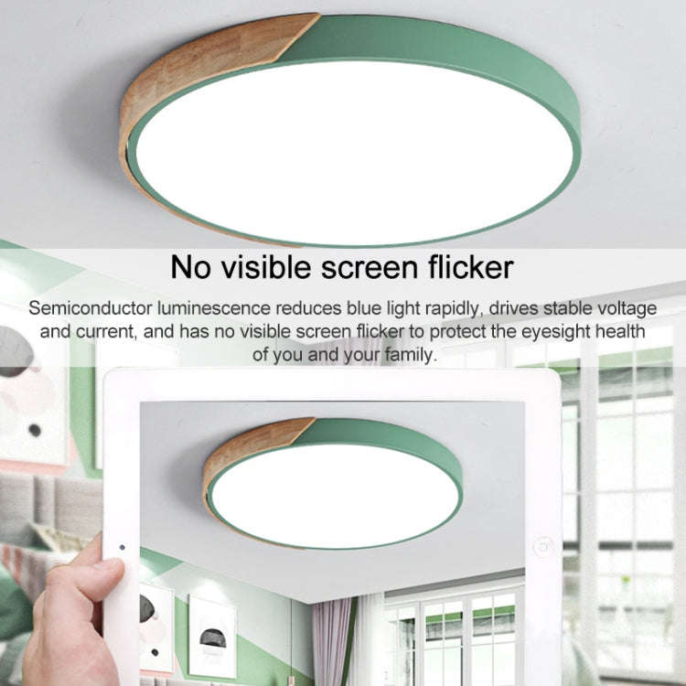 Wood Macaron LED Round Ceiling Lamp, White Light, Size:60cm(White) - Celling Lights & Chandeliers by PMc TechLife | Online Shopping South Africa | PMc TechLife | Buy Now Pay Later Mobicred