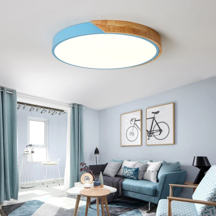 Wood Macaron LED Round Ceiling Lamp, White Light, Size:60cm(White) - Celling Lights & Chandeliers by PMc TechLife | Online Shopping South Africa | PMc TechLife | Buy Now Pay Later Mobicred
