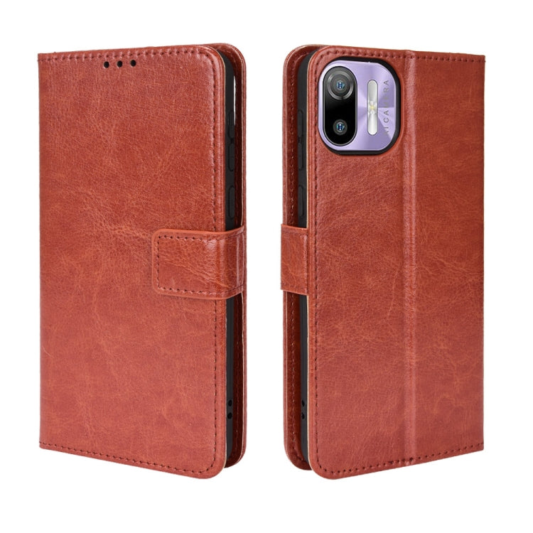 For Ulefone Note 6/ Note 6P Retro Crazy Horse Texture Leather Phone Case(Brown) - Ulefone Cases by PMC Jewellery | Online Shopping South Africa | PMC Jewellery | Buy Now Pay Later Mobicred