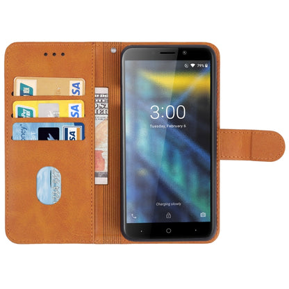 Leather Phone Case For DOOGEE X50L(Brown) - Doogee Cases by PMC Jewellery | Online Shopping South Africa | PMC Jewellery | Buy Now Pay Later Mobicred