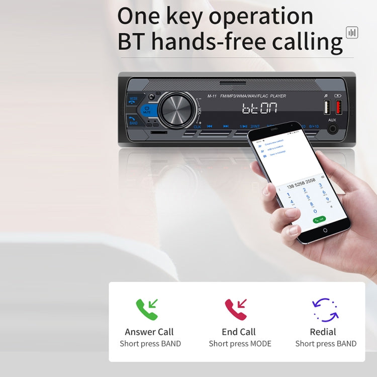 M11 Car Bluetooth MP3 Player Support Mobile Phone Interconnection / FM / TF Card - Car MP3 & MP4 & MP5 by PMC TechLife | Online Shopping South Africa | PMC TechLife | Buy Now Pay Later Mobicred