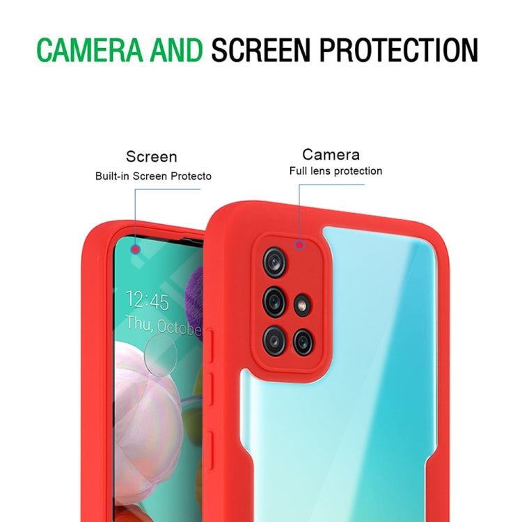 For Samsung Galaxy A51 4G Acrylic + TPU 360 Degrees Full Coverage Shockproof Phone Case(Green) - Galaxy Phone Cases by PMC Jewellery | Online Shopping South Africa | PMC Jewellery