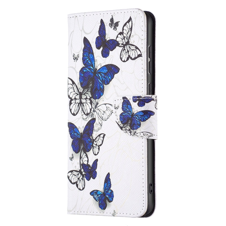 For Samsung Galaxy A33 5G Colored Drawing Leather Phone Case(Butterflies) - Galaxy Phone Cases by PMC TechLife | Online Shopping South Africa | PMC TechLife