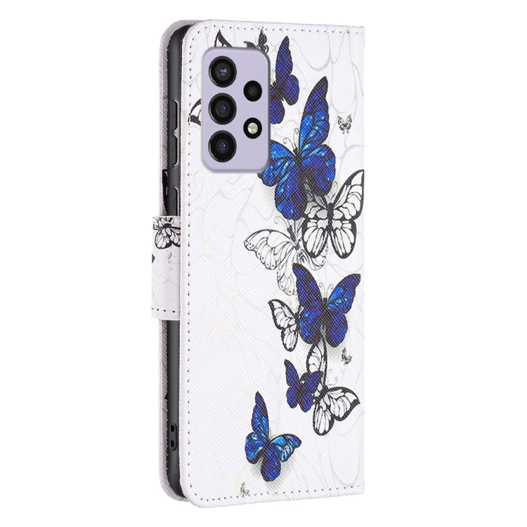 For Samsung Galaxy A33 5G Colored Drawing Leather Phone Case(Butterflies) - Galaxy Phone Cases by PMC TechLife | Online Shopping South Africa | PMC TechLife