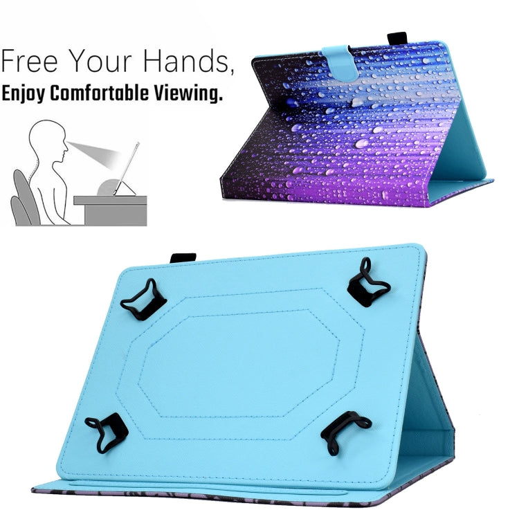 For 10 inch Tablet Electric Pressed TPU Leather Tablet Case(Water Droplets) - 10 - 11 inch by PMC TechLife | Online Shopping South Africa | PMC TechLife | Buy Now Pay Later Mobicred