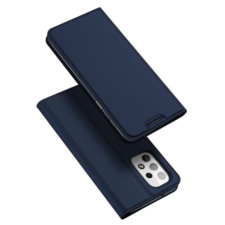 For Samsung Galaxy A23 5G DUX DUCIS Skin Pro Series PU + TPU Leather Phone Case(Blue) - Galaxy Phone Cases by DUX DUCIS | Online Shopping South Africa | PMC Jewellery | Buy Now Pay Later Mobicred