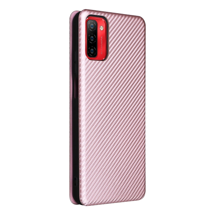 For Ulefone Note 12P Carbon Fiber Texture Horizontal Flip PU Phone Case(Pink) - Ulefone Cases by PMC Jewellery | Online Shopping South Africa | PMC Jewellery | Buy Now Pay Later Mobicred