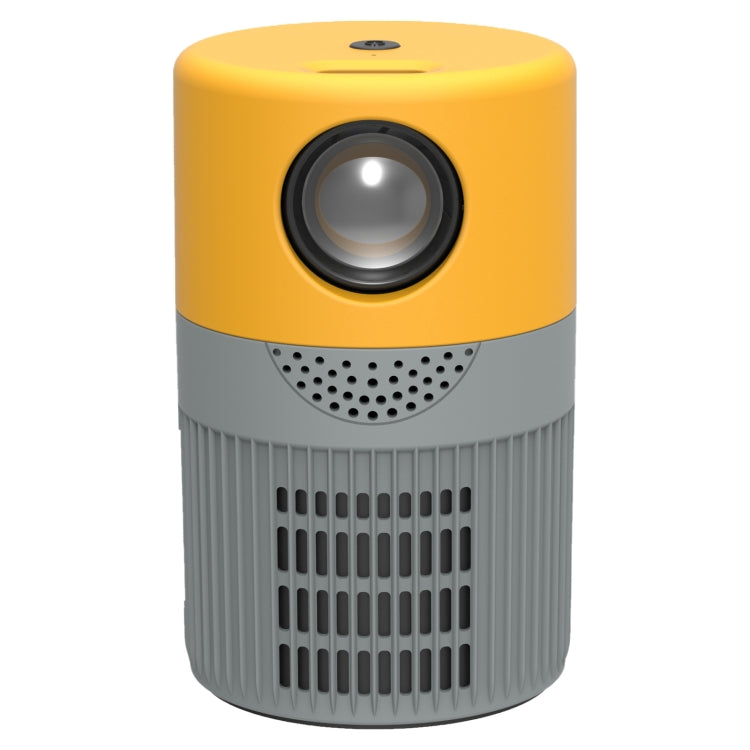 T400 100 inch Screen 3000 Lumens LED Mini Projector, Plug Type:AU Plug(Grey Yellow) - Mini Projector by PMC Jewellery | Online Shopping South Africa | PMC Jewellery | Buy Now Pay Later Mobicred