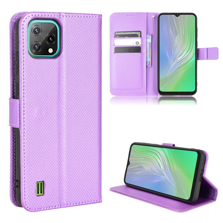 For Blackview A55 Diamond Texture Leather Phone Case(Purple) - More Brand by PMC Jewellery | Online Shopping South Africa | PMC Jewellery | Buy Now Pay Later Mobicred