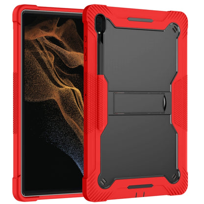 For Samsung Galaxy Tab S9  Ultra / S8 Ultra Silicone + PC Shockproof Protective Tablet Case(Red + Black) - Galaxy Tab S8 Ultra Cases by PMC Jewellery | Online Shopping South Africa | PMC Jewellery | Buy Now Pay Later Mobicred