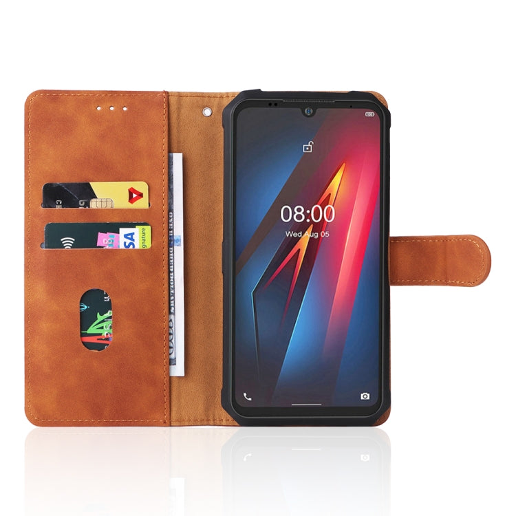 For Ulefone Armor 8 Skin Feel Magnetic Buckle Calf Texture Leather Phone Case(Brown) - free shipping - PMC Jewellery - Order now!