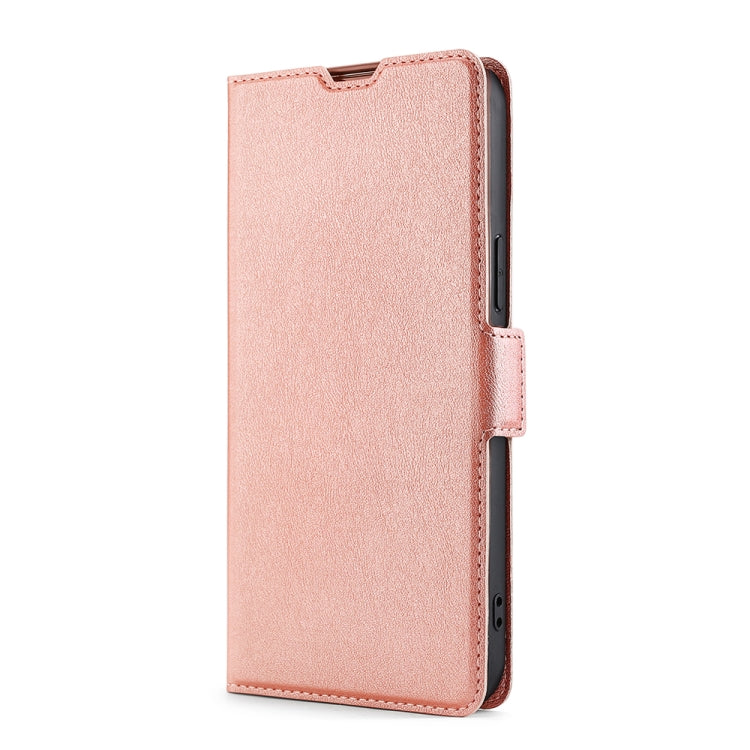 For Blackview A80 Pro Ultra-thin Voltage Side Buckle PU + TPU Leather Phone Case(Rose Gold) - More Brand by PMC Jewellery | Online Shopping South Africa | PMC Jewellery | Buy Now Pay Later Mobicred