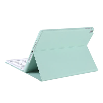 T098B Candy Color Skin Feel Texture Bluetooth Keyboard Leather Case with Pen Holder For iPad Air 4 10.9 2020 / Air 5 10.9 2022 (Light Green) - For iPad Air by PMC Jewellery | Online Shopping South Africa | PMC Jewellery