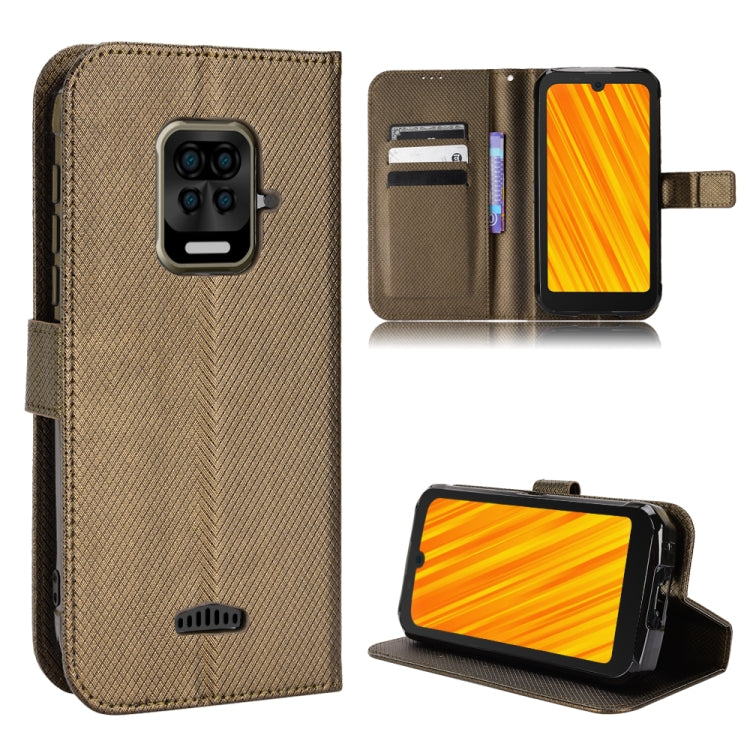 For Doogee S59 / S59 Pro Diamond Texture Leather Phone Case(Brown) - Doogee Cases by PMC Jewellery | Online Shopping South Africa | PMC Jewellery | Buy Now Pay Later Mobicred