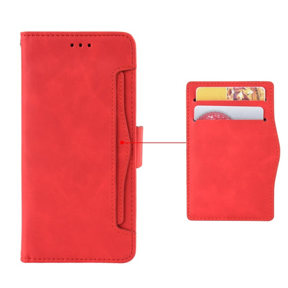 For Ulefone Note 13P Skin Feel Calf Pattern Leather Phone Case(Red) - Ulefone Cases by PMC Jewellery | Online Shopping South Africa | PMC Jewellery | Buy Now Pay Later Mobicred