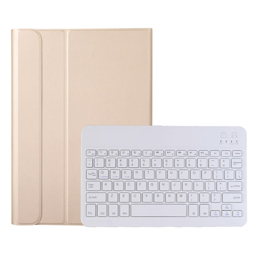 AK16 Lambskin Texture Bluetooth Keyboard Leather Case For Lenovo Tab 6 5G 10.3 inch(Gold) - Lenovo Keyboard by PMC Jewellery | Online Shopping South Africa | PMC Jewellery